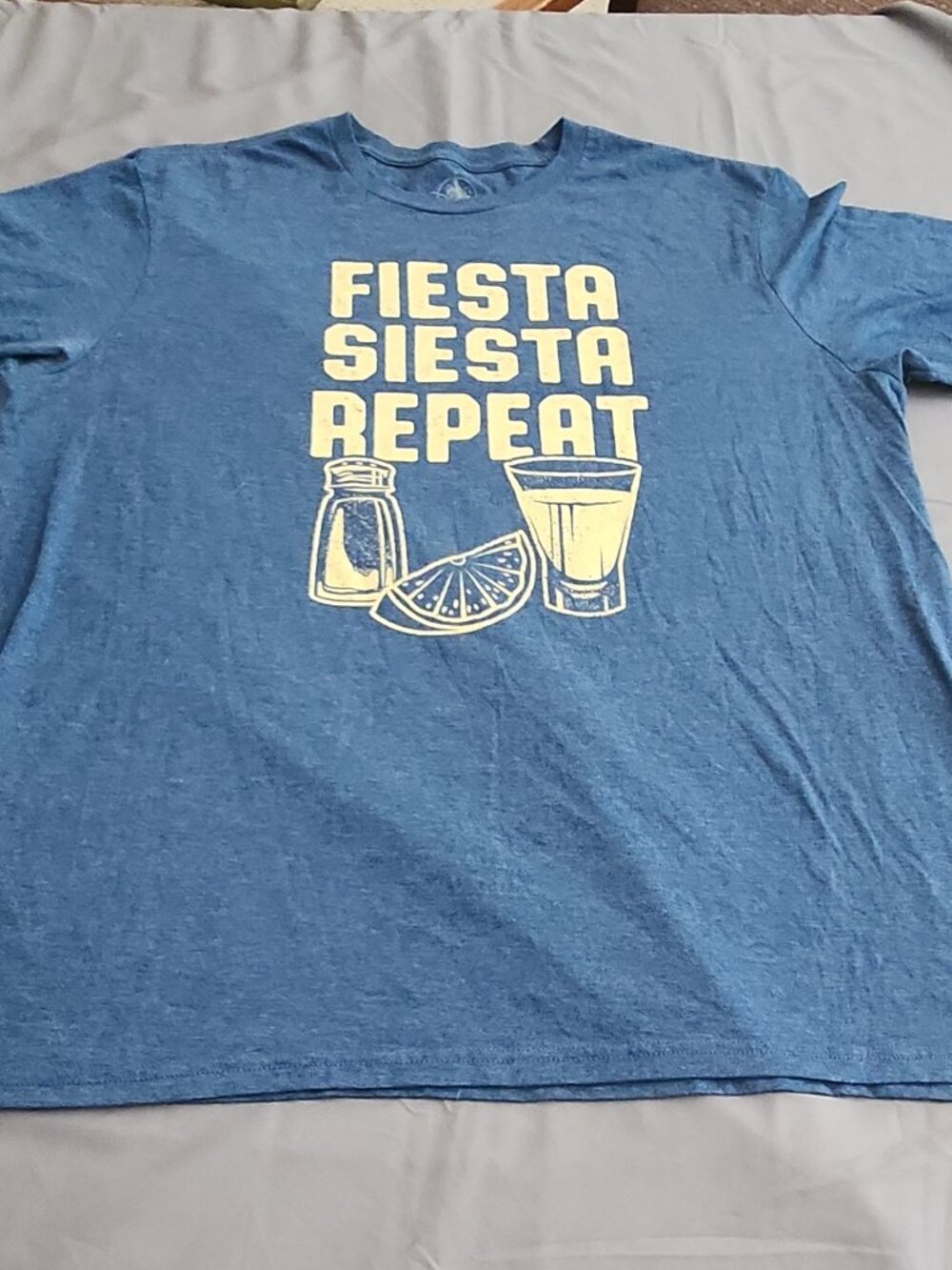 Disney Fiesta Siesta Repeat Blue Graphic T-Shirt Adult 2XL